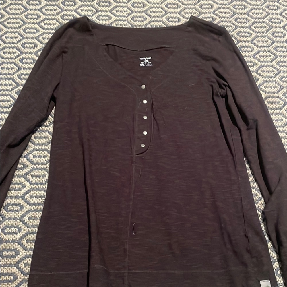 Horny Toad Brown Fitted Button Down Shirt